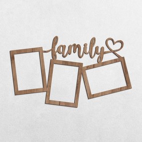 DUBLEZ | Ramă foto din lemn pentru perete - Family