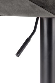 Scaun tip bar Herlinda (gri + negru). 1039565
