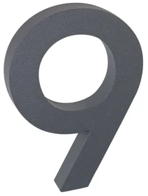 Număr casă 9", RN.100LV, structurat, antracit"