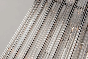 Lustra suspendata LUX, design elegant, WALLIS nichel lucios, cu 6 surse de lumina