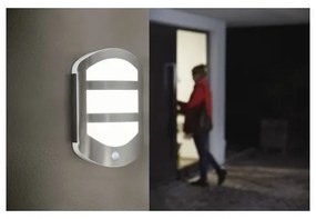 Aplică LED solară dimabilă cu senzor PLATE LED/12,5W/230V IP44 Ledvance