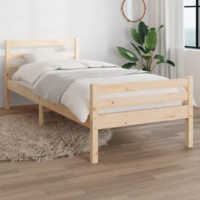 Cadru de pat, 100x200 cm, lemn masiv de stejar Maro, 100 x 200 cm