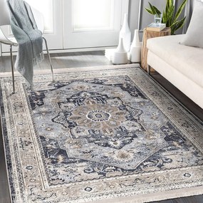 Covor gri de tip traversă 80x200 cm – Mila Home