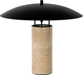 Lampa de masa din otel negru si marmura portelanata