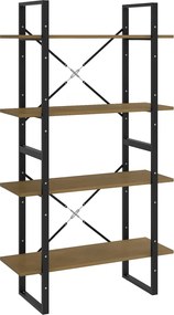 vidaXL Bibliotecă cu 4 rafturi, 80x30x140 cm, lemn masiv de pin