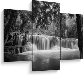 Tablou - Cascada alb-negru și alb (90x60 cm)