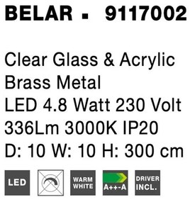 Pendul LED design ultra-modern BELAR NVL-9117002