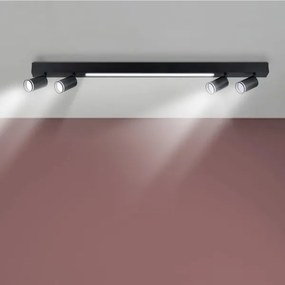 Plafonieră LED PARIS LED/24W/230V + 4xGU10/10W negru