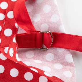 Set de bucătărie PUNCTE roșu 3 piese