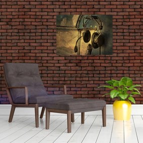 Tablou - Căști de avion de epocă (70x50 cm)