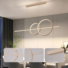 BRILAGI - Lustru LED reglabil pe cablu SIGNATURE LED/53W/230V 120 cm bej + telecomandă
