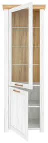 Vitrina A, stejar craft auriu   stejar craft alb, SUDBURY