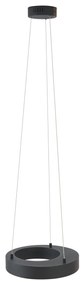 Lampă suspendată modernă neagră 35 cm cu 3 trepte de intensitate luminoasă - Organici