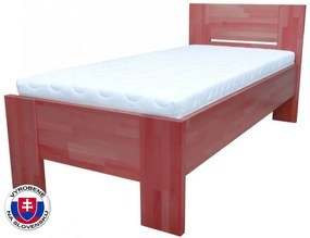Pat de o persoană 220x90 cm Nicky tăblie plină (masiv). 745692