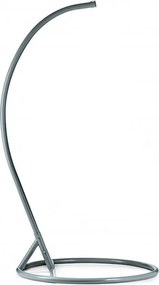 Fotoliu suspendant gri KOLUMBIA cu suport