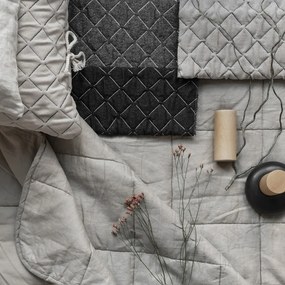 Pat bej tapițat de o persoană și somieră 90x200 cm Sleepy Luna – Miuform