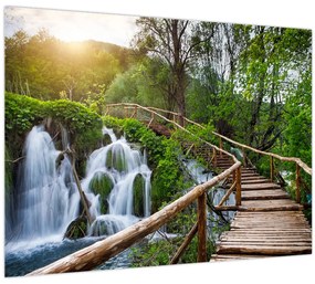 Tablou - Lacurile Plitvice (70x50 cm)