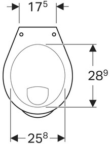 Vas Wc stativ pentru copii Geberit Bambini Alb