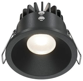 Spot LED incastrabil pentru baie design tehnic IP65 Zoom negru