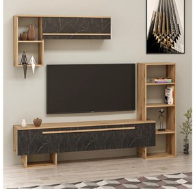 Mobilier living Vipado (Nuc + negru) . 1095664