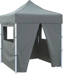 vidaXL Cort de petrecere pliabil cu 4 pereți, antracit, 2 x 2 m, oțel
