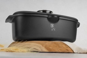 Oală tip roaster cu capac 6 L Berlinger Haus Anthracite Collection BH 8771, antiaderentă, ideală pentru cuptor, fripturi sau preparate lent