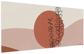 Tablou - Boho frunze N⁰1 (120x50 cm)