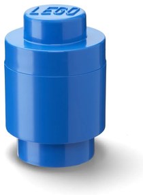Cutie depozitare rotundă LEGO®, albastru, ⌀ 12,5 cm