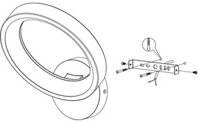 Aplică LED RGBW dimabilă MARGHERA-Z LED/16W/230V Eglo 900069