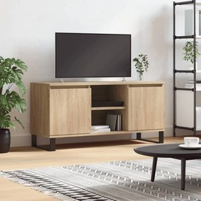 827023 vidaXL Comodă TV, stejar sonoma, 104x35x50 cm, lemn compozit