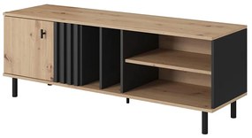 Comodă TV BADIA stejar/antracit