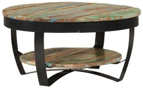 vidaXL Măsuță de cafea, 65 x 32 cm, lemn masiv reciclat