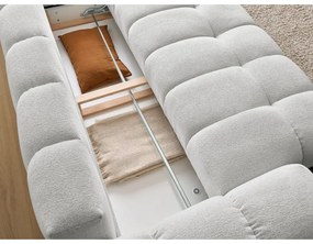 Canapea gri deschis cu tapițerie din chenille 278 cm Everest – Bobochic Paris