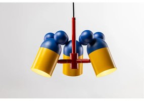 Lustră pentru copii albastră cu abajur din metal ø 30 cm Mouse II – GTV