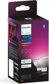 Set de 4 becuri LED RGBW dimerizabile Philips Hue WACA GU5,3/MR16/6,3W/12V