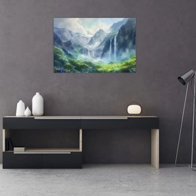 Tablou - Valea cascadelor (90x60 cm)