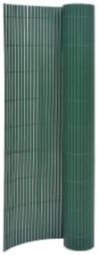 vidaXL Gard pentru grădină cu 2 fețe, verde, 90x400 cm