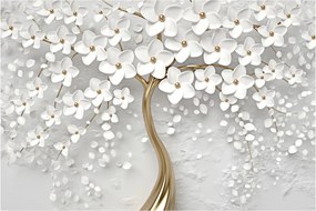 Tablou cu copac alb cu flori (90x60 cm)