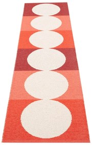 Covor tip traversă pentru interior și exterior roșu/crem 70x280 cm Otto Berry – Pappelina