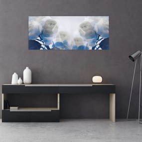 Tablou - Trandafir alb (120x50 cm)