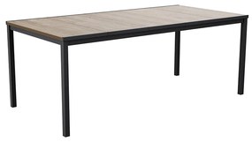 Masă de grădină din plastic Porto 200, lemn de frasin