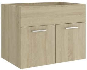 Set mobilier de baie, stejar Sonoma, PAL Stejar sonoma, 60 x 38.5 x 46 cm, 1