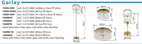 Lampadar, Lampa de podea GORLEY auriu
