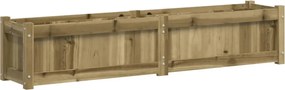 vidaXL Jardinieră de grădină, 150x31x31 cm, lemn de pin tratat