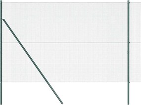 vidaXL Stâlp de gard. Verde 10 x 1,6 m (plasă de 12 x 12 mm)