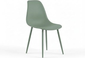 Scaun bucatarie OSAKA plastic, verde salvie