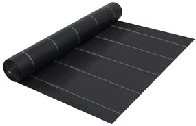 vidaXL Membrană antiburuieni &amp; antirădăcini, negru, 1x10 m, PP