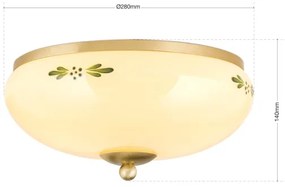 Plafonieră Orion DL 7-673 LANDHAUS 2xE27/60W/230V d. 28 cm bronz/bej