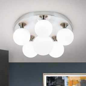 Lustra aplicata design modern SNOWWHITE 6L crom satin