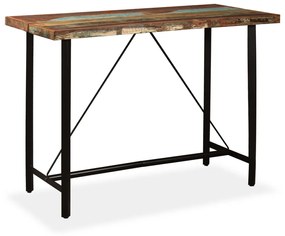 275146 vidaXL Set mobilier de bar, 7 piese, lemn masiv reciclat